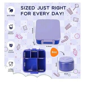 Insulated Bento Lunch Box with 8oz Thermo Container
